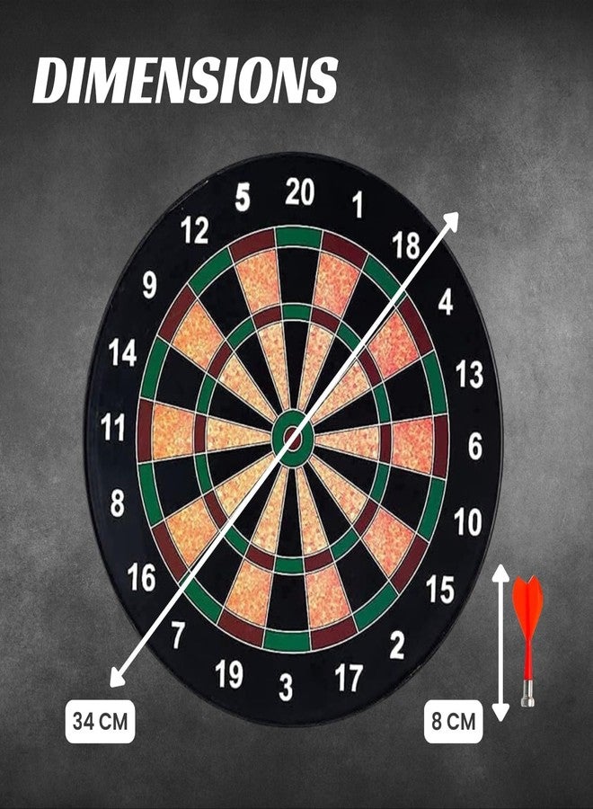 ZELVO Magnetic Dart Board for Kids - Safe Dart Game with 6 Strong Magnetic Darts | Indoor & Outdoor Fun Toys for Boys & Girls | Family Game Set for All Ages (Large) - Image 3